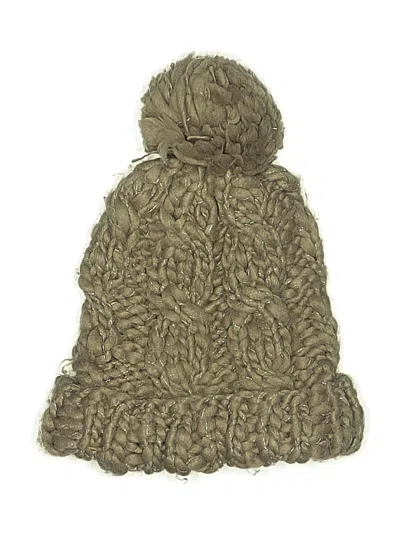 Pre-owned Unbranded Beanie Hat In Tan