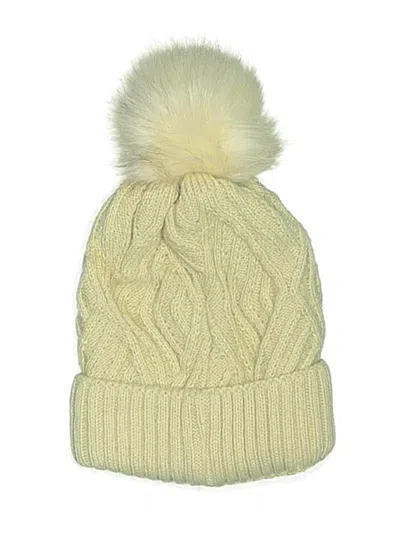 Pre-owned Unbranded Beanie Hat In Tan