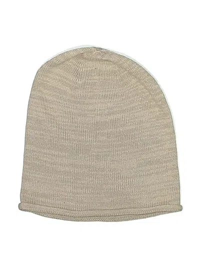 Pre-owned Unbranded Beanie Hat In Tan