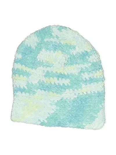 Pre-owned Unbranded Beanie Hat In Teal
