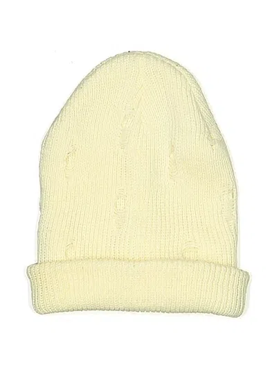 Pre-owned Unbranded Beanie Hat In White