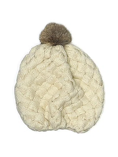 Pre-owned Unbranded Beanie Hat In White