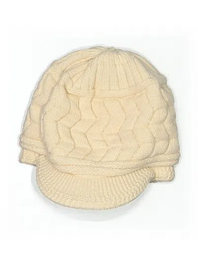 Pre-owned Unbranded Beanie Hat In White