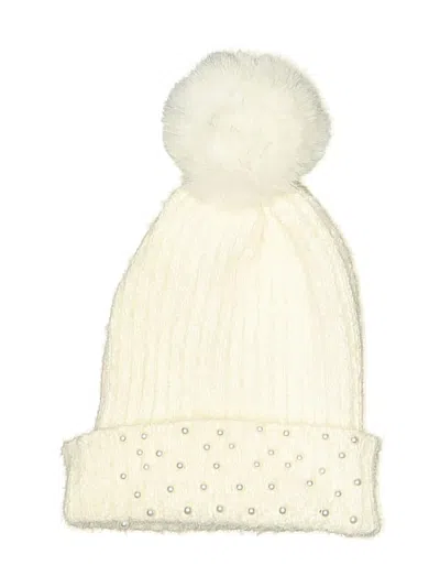 Pre-owned Unbranded Beanie Hat In White