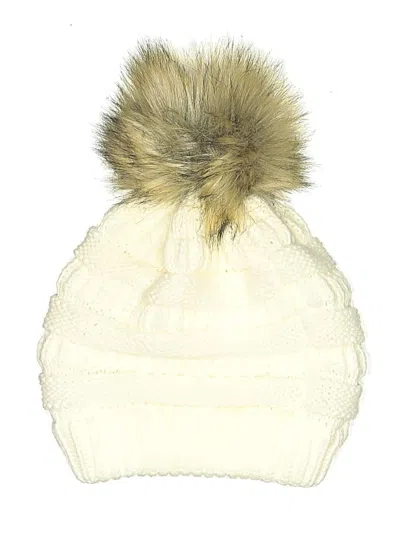Pre-owned Unbranded Beanie Hat In White