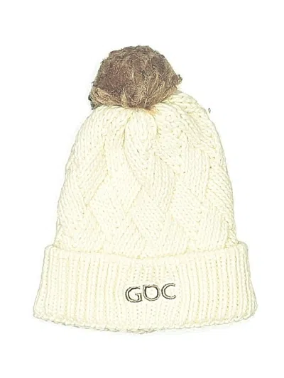 Pre-owned Unbranded Beanie Hat In White