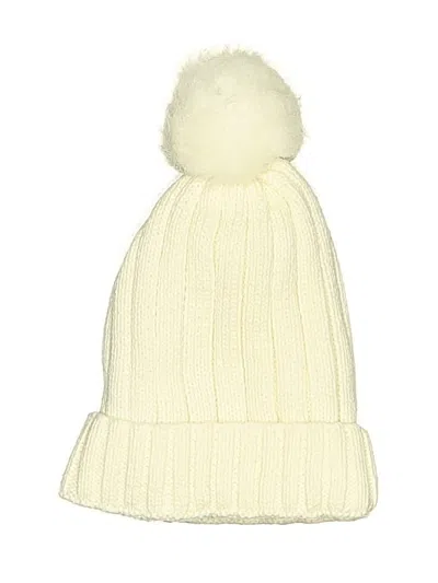 Pre-owned Unbranded Beanie Hat In White