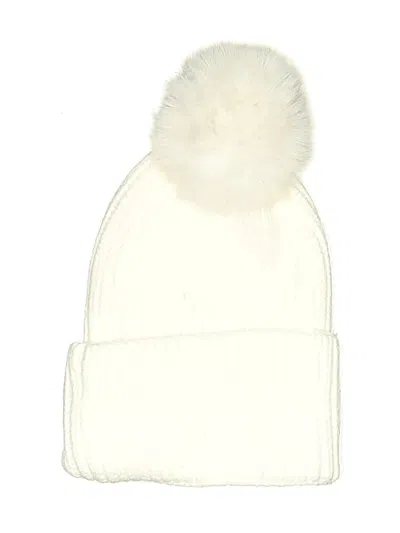 Pre-owned Unbranded Beanie Hat In White