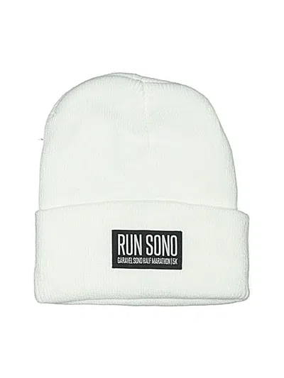 Pre-owned Unbranded Beanie Hat In White