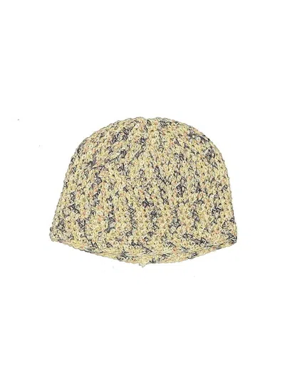 Pre-owned Unbranded Beanie Hat In Yellow