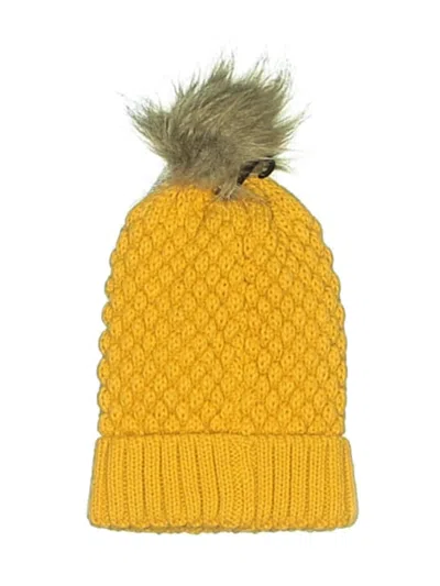 Pre-owned Unbranded Beanie Hat In Yellow