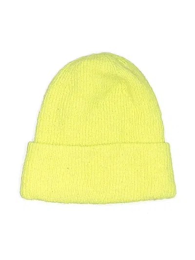 Pre-owned Unbranded Beanie Hat In Yellow