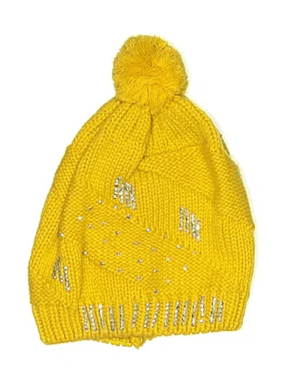 Pre-owned Unbranded Beanie Hat In Yellow