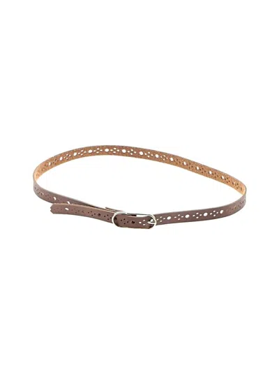 Pre-owned Unbranded Belt In Brown