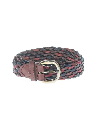 Pre-owned Unbranded Belt In Burgundy