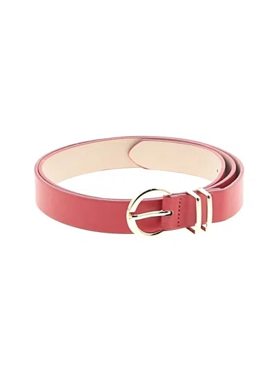 Pre-owned Unbranded Belt In Burgundy