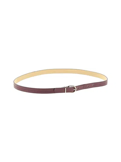 Pre-owned Unbranded Belt In Burgundy