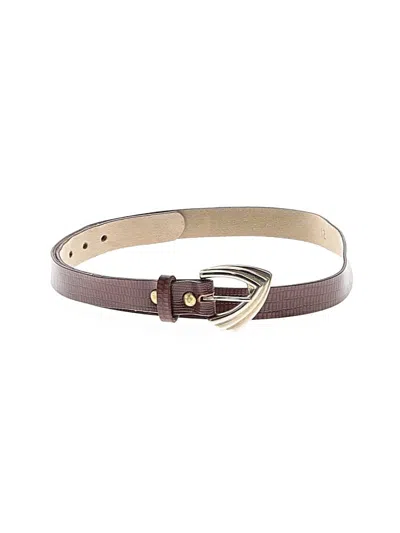Pre-owned Unbranded Belt In Burgundy