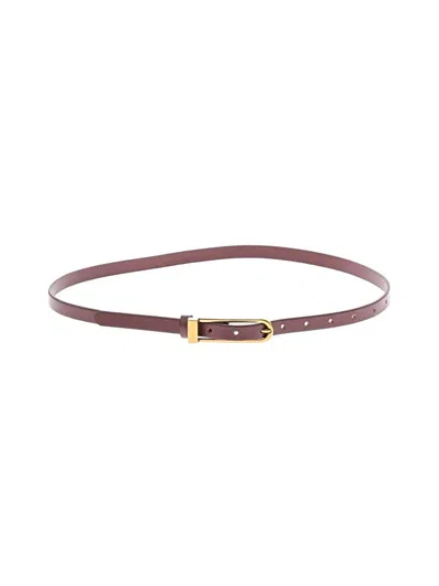 Pre-owned Unbranded Belt In Burgundy