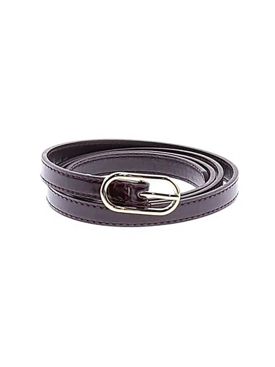 Pre-owned Unbranded Belt In Burgundy