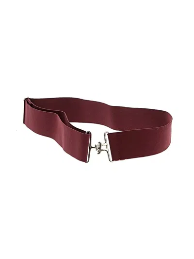 Pre-owned Unbranded Belt In Burgundy