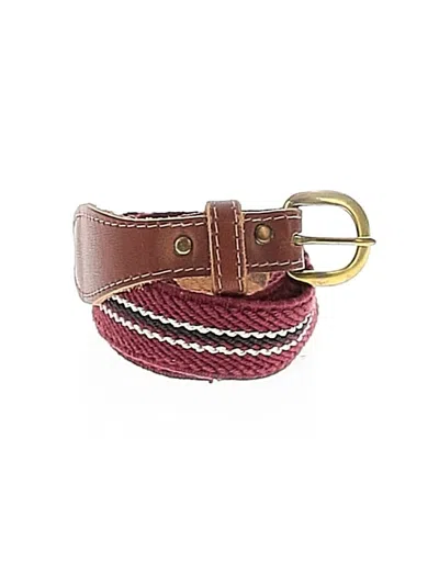 Pre-owned Unbranded Belt In Burgundy