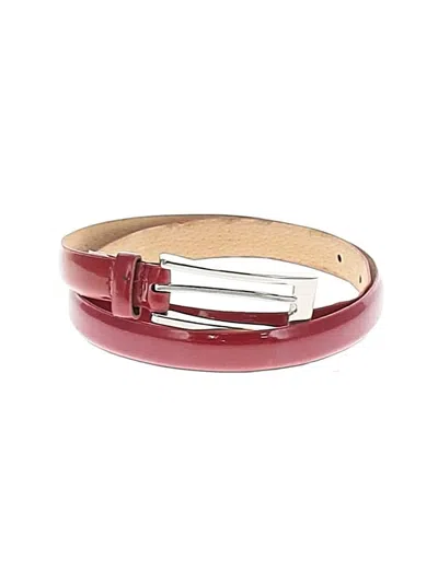 Pre-owned Unbranded Belt In Burgundy