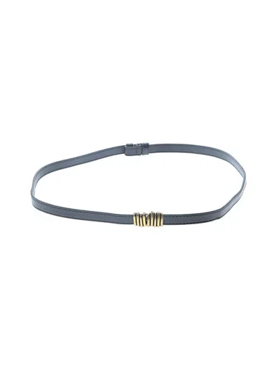 Pre-owned Unbranded Belt In Gray