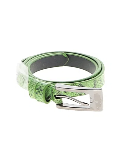 Pre-owned Unbranded Belt In Green