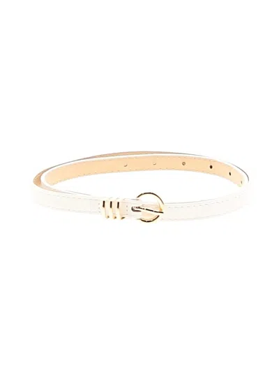 Pre-owned Unbranded Belt In Ivory