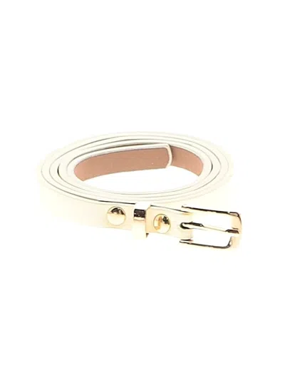 Pre-owned Unbranded Belt In Ivory