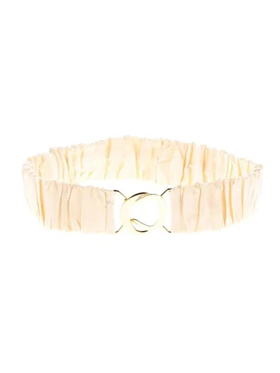 Pre-owned Unbranded Belt In Ivory