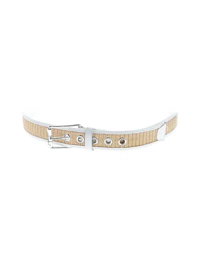 Pre-owned Unbranded Belt In Ivory