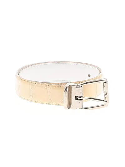 Pre-owned Unbranded Belt In Ivory