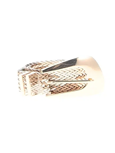 Pre-owned Unbranded Belt In Ivory