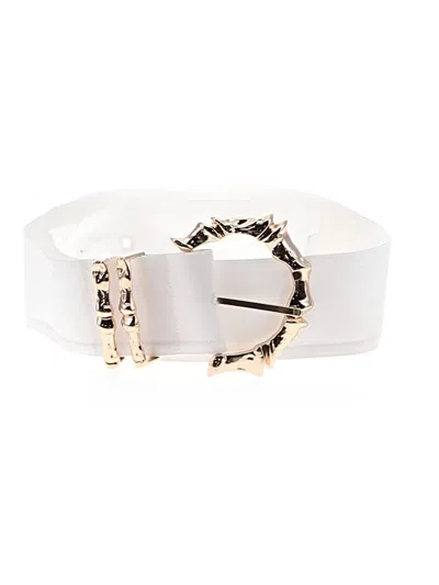 Pre-owned Unbranded Belt In Ivory