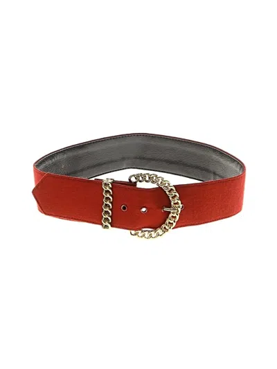 Pre-owned Unbranded Belt In Red