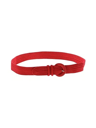 Pre-owned Unbranded Belt In Red