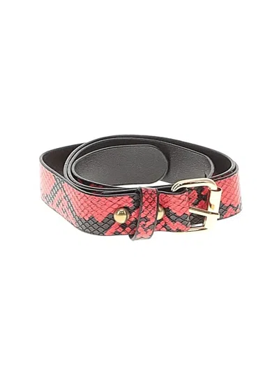 Pre-owned Unbranded Belt In Red