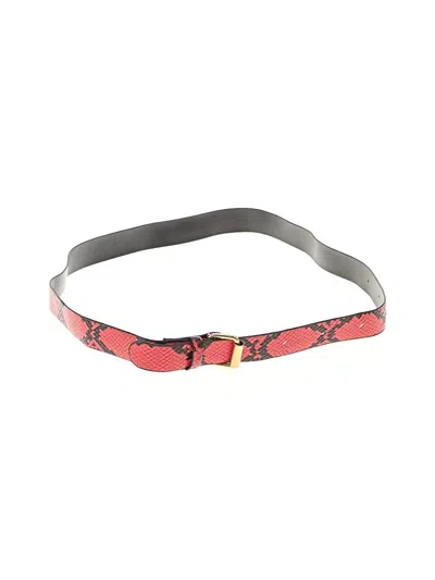 Pre-owned Unbranded Belt In Red