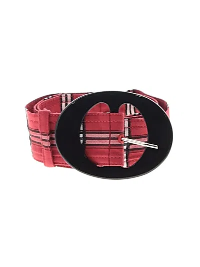 Pre-owned Unbranded Belt In Red