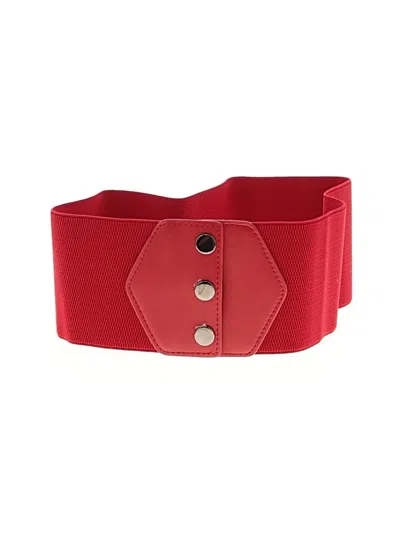 Pre-owned Unbranded Belt In Red