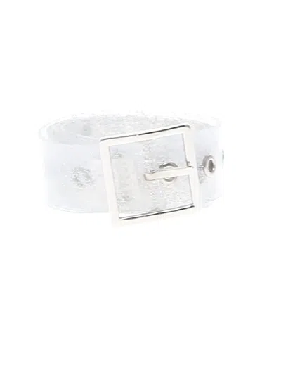 Pre-owned Unbranded Belt In Silver