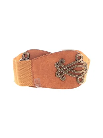 Pre-owned Unbranded Belt In Tan