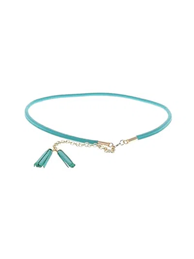 Pre-owned Unbranded Belt In Teal