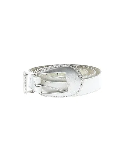 Pre-owned Unbranded Belt In White