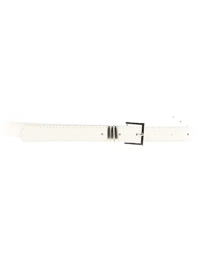 Pre-owned Unbranded Belt In White