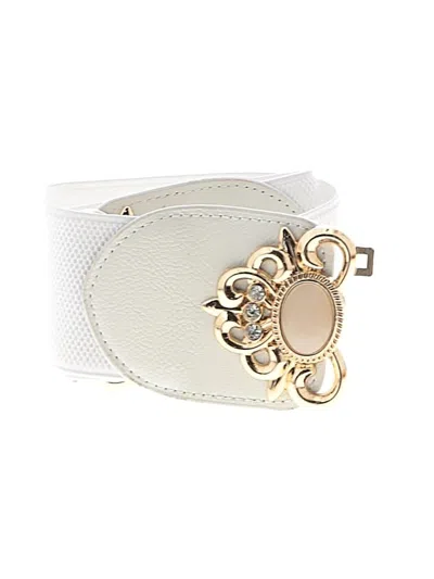 Pre-owned Unbranded Belt In White