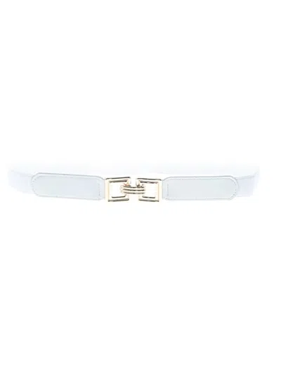 Pre-owned Unbranded Belt In White