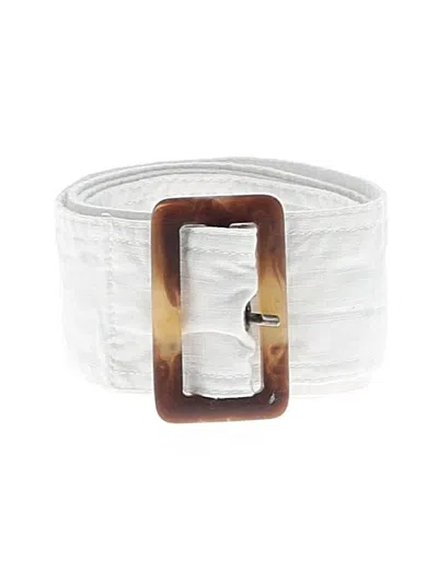 Pre-owned Unbranded Belt In White